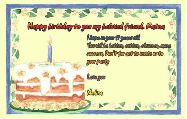 Cara Penulisan, Jenis dan Contoh Greeting Card Dalam Bahasa Inggris