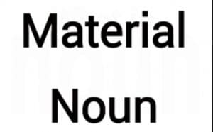 material noun