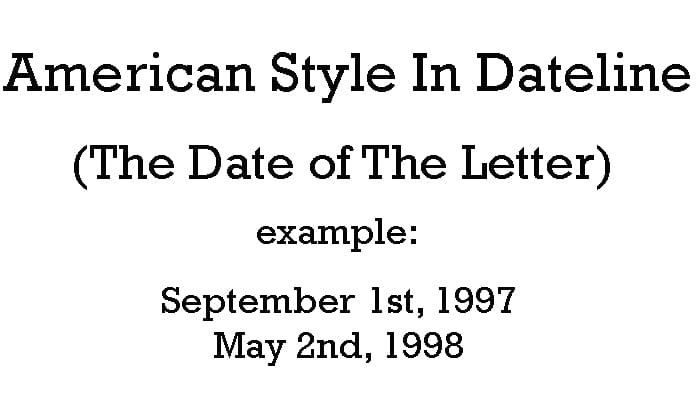 American Style In Dateline