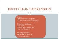 expressing invitation
