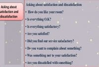 Asking About Dissatisfaction