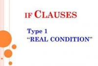 If Clause Type 1